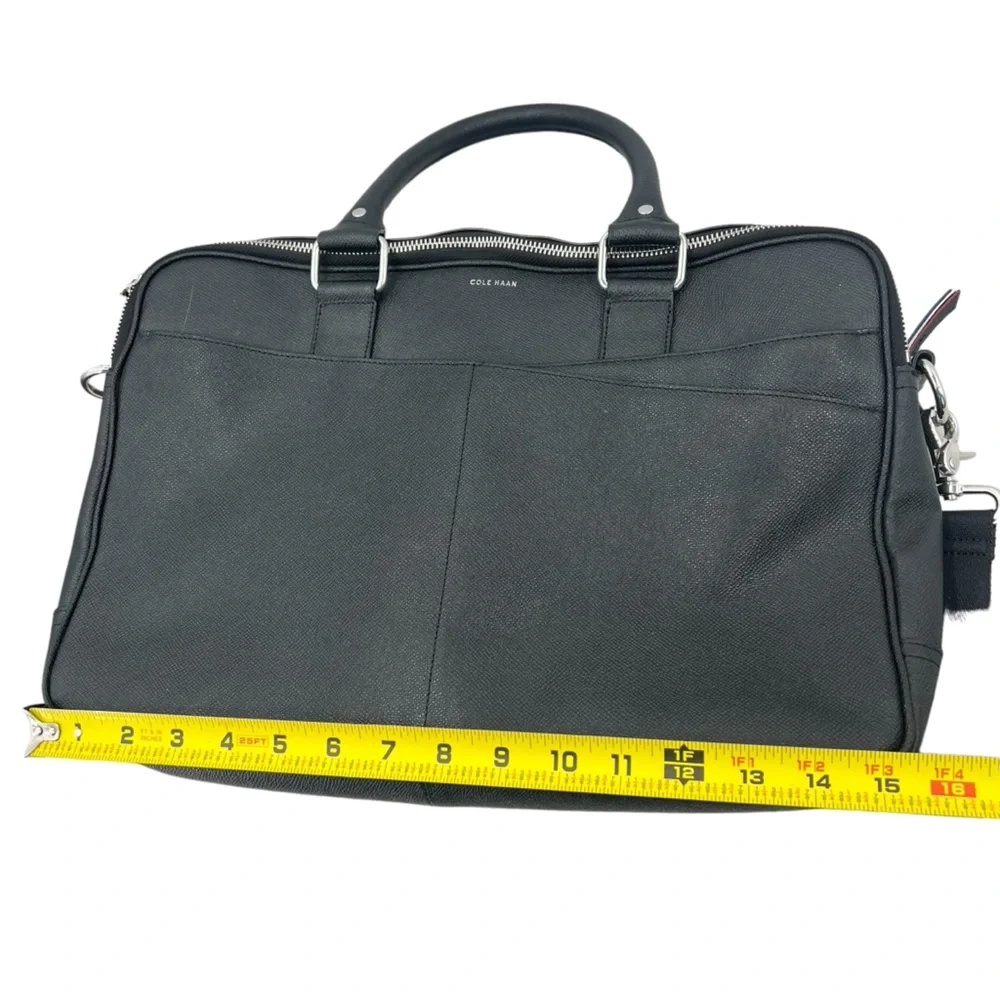 Cole Haan x American Airlines Pebbled Leather‎ Slim Brief Case Laptop Bag